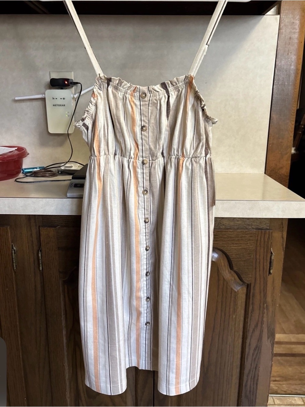 New WILD FABLE  Stripped SLEEVELESS Simple SUNDRESS WOMENS Small 25”L 15” Bust